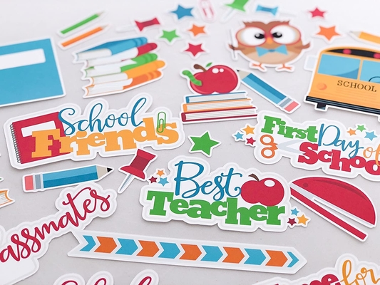 Custom Printed Adhesive Sticker Planner Colorful Mom Planning Stickers