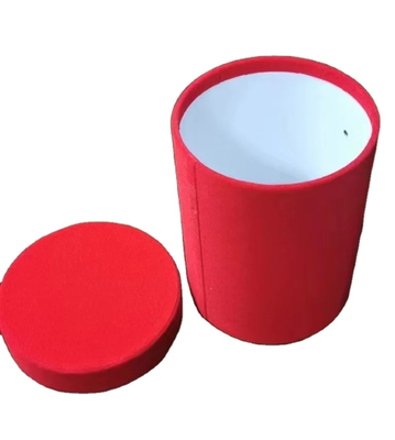 Buen precio Caja de papel cilíndrica reutilizable con textura de protección contra golpes y altura de diámetro personalizable y opciones de color de tela en línea