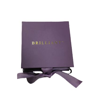 Buen precio Caja de papel para joyería fabricada con cartón rígido texturizado con diseño de tapa abatible y forro interior suave para proteger las joyas en línea