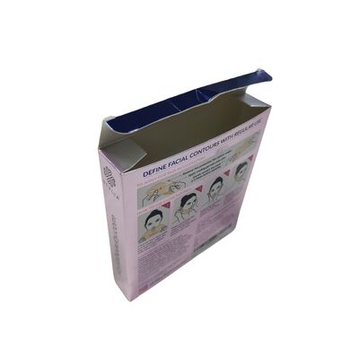 Buen precio Caja de papel cosmético personalizable con troquelado, hendido, pegado y estampado parcial en caliente, fabricada en cartulina blanca estucada para el envasado de productos para el cuidado de la piel en línea