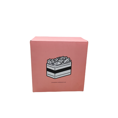 Buen precio Caja de papel de tamaño personalizado con cartulina blanca gruesa, laminado mate, corte limpio, a prueba de polvo, resistente al aceite, adecuada para empaquetar pasteles de cumpleaños en línea