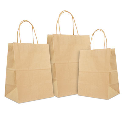 Buen precio Comida amistosa de la bolsa de papel de Kraft del arte de Eco personalizada con su propio logotipo en línea