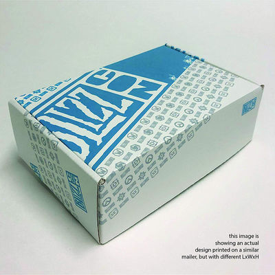 Buen precio El blanco imprimió la caja de empaquetado acanalada cartulina Eco del envío del regalo de la caja amistoso en línea