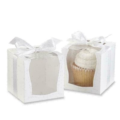 Buen precio Sola impresión individual de la caja de cartón de la torta CYMK con la ventana de exhibición en línea
