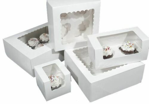 Buen precio Partes movibles superiores hermosos de la ventana de las cajas de torta de la cartulina acanalada cortados con tintas en línea