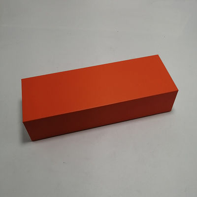Buen precio Caja de regalo de encargo de imprenta del papel de la caja del estilo anaranjado del libro que empaqueta con el imán en línea