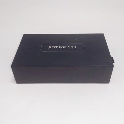 Buen precio Caja negra de papel Offest del cajón de las cajas de regalo de la joyería que imprime el grueso de 2m m en línea