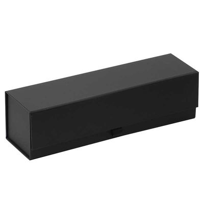 Buen precio Cajas de empaquetado del regalo de las cajas de embalaje copa de vino de lujo del negro de la sola reciclables en línea