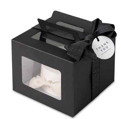 Buen precio Cajas de embalaje de empaquetado de la cartulina de papel de la caja de papel de Customzie con la manija en línea