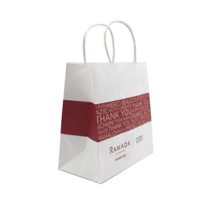 Buen precio Cree la bolsa de papel para requisitos particulares de Kraft se llevan reciclan la impresión de Flexo de 8 colores en línea