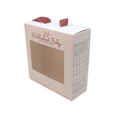 Buen precio La caja de papel de empaquetado de la tarjeta blanca del producto reciclable de la atención sanitaria para el bebé viste en línea