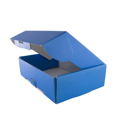 Buen precio Cajas de cartón acanaladas impresas plegables de la pared del doble de la caja para enviar en línea