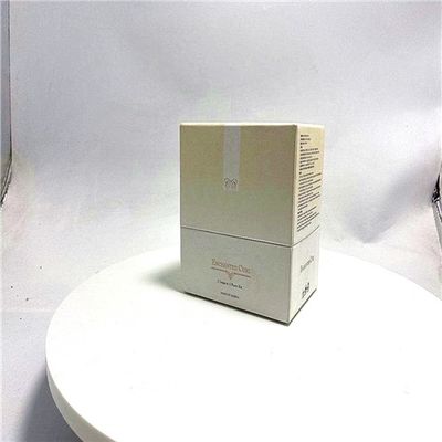 Buen precio Caja de papel cosmética de la tapa media del cuadrado para la crema de cara de la tienda en línea