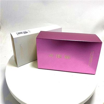 Buen precio Tipo rosado reciclable caja de embalaje cosmética del cajón del cuidado de piel en línea